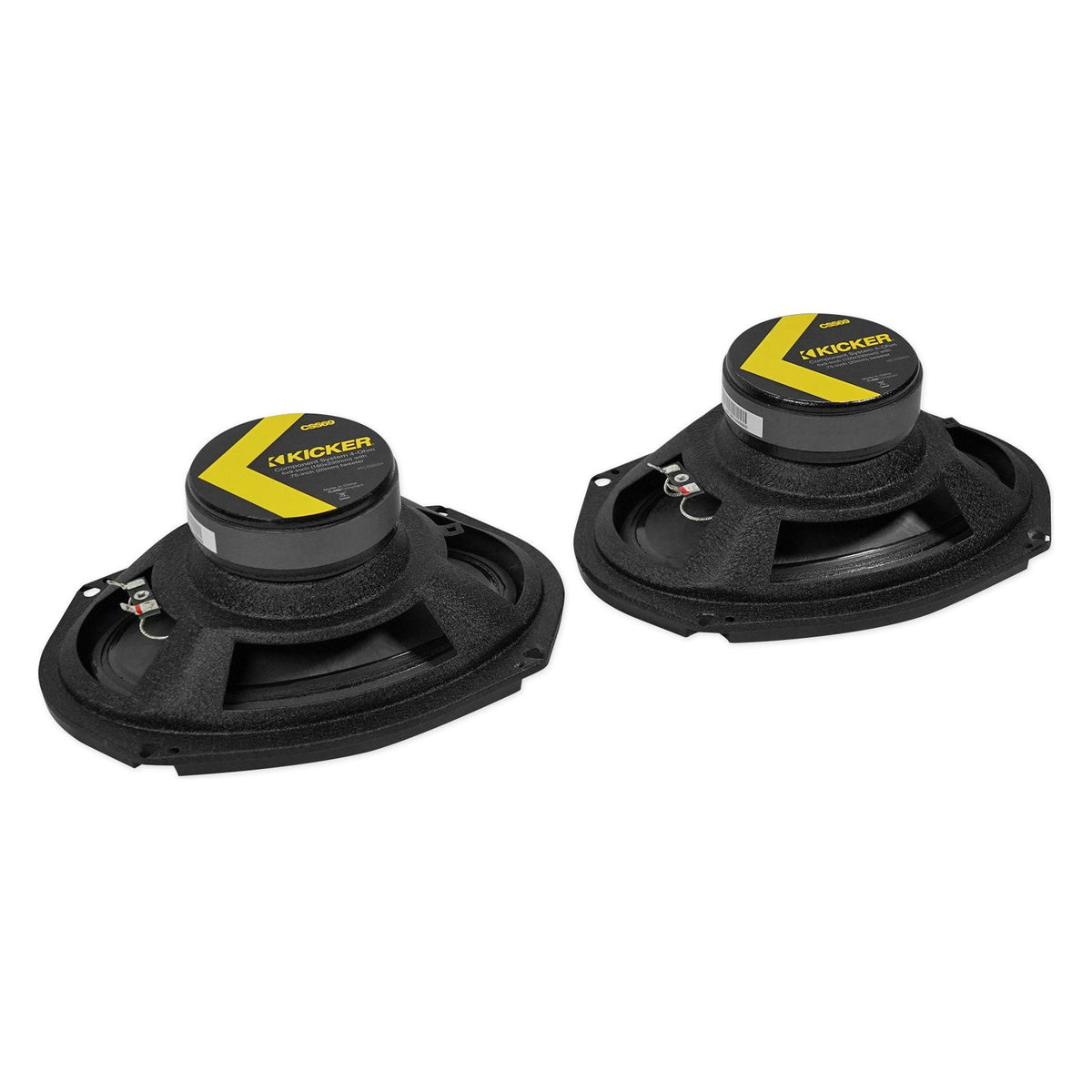 KICKER 46CSS694 6x9" 900w Car Component Speakers CSS69+2-Channel Amplifier+Wires