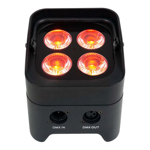 4 Rockville BEST PAR 50 Battery Par Wash Lights Wireless DMX+Controller+RGBWA+UV