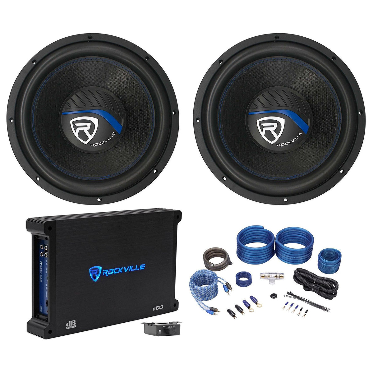 K5 W12K5S4 12" Subwoofer 2-Pack + dB13 Amplifier Bundle