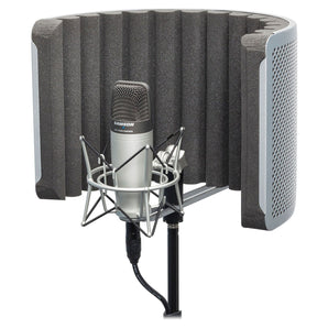 Samson C01 Studio Condenser Recording Microphone+Vocal Booth Shield+Shock Mount