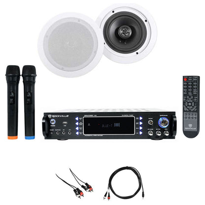 RPA70WBT + HC655 White Ceiling Speakers Bundle