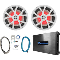 RKL80MW White + DBM25 Marine Amplifier Bundle