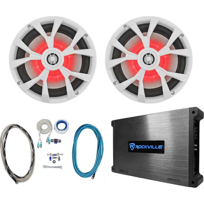 RKL80MW White + DBM25 Marine Amplifier Bundle