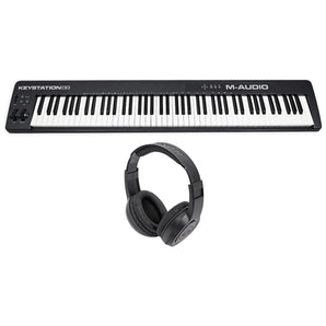 M-Audio Keystation 88 II USB MIDI 88-Key Keyboard Controller MK II + Headphones
