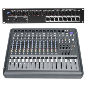 Soundcraft Mini Stagebox 16R 16x8+14-Channel 6000w Powered Mixer w/USB, Effects