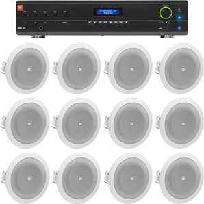 JBL VMA160 60 Watt Amplifier+(12) 4" JBL Speakers For Restaurant/Bar/Cafe