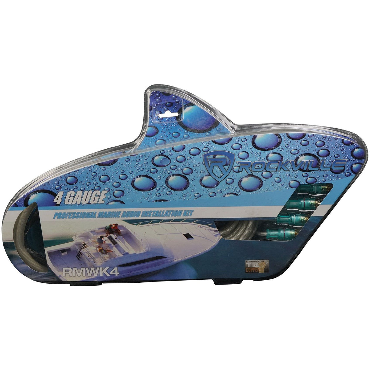 RKL80MW 6-Pack White + RXM-S6 Amplifier + RMWK4 Install Kit Bundle