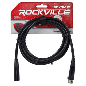 (2) Rockville FHB-118 LED RGB DMX LED PAR Can Wash Lights+(2) Cables+Carry Bag