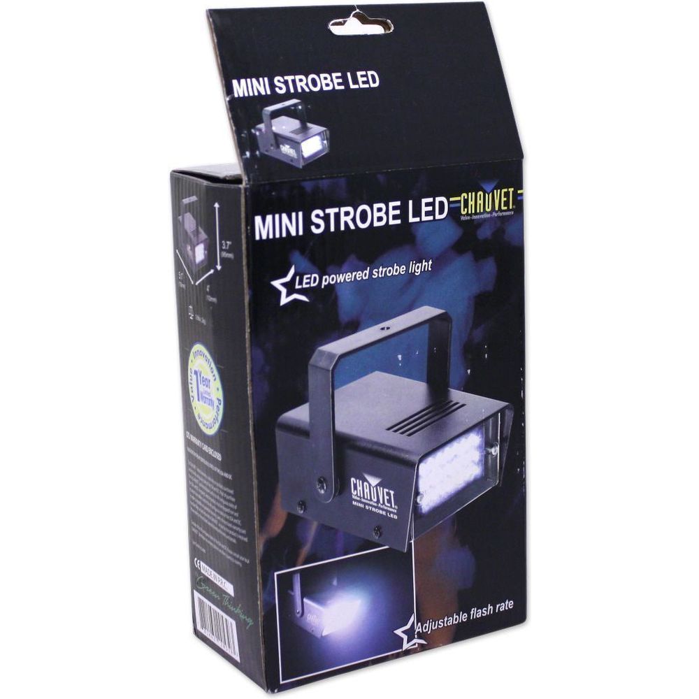 Chauvet DJ MINI Strobe LED FX Light with Variable Speed (replaces CH-730)