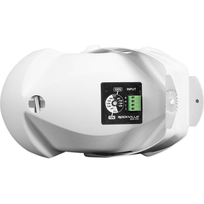 6-Zone Amplifier + (4) White Dual 4" 70V Wall Speakers for Restaurant/Bar