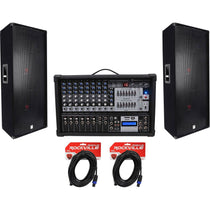 RSG15.24 Dual 15" 2-Pack + RPM109 V2 Powered Mixer Bundle