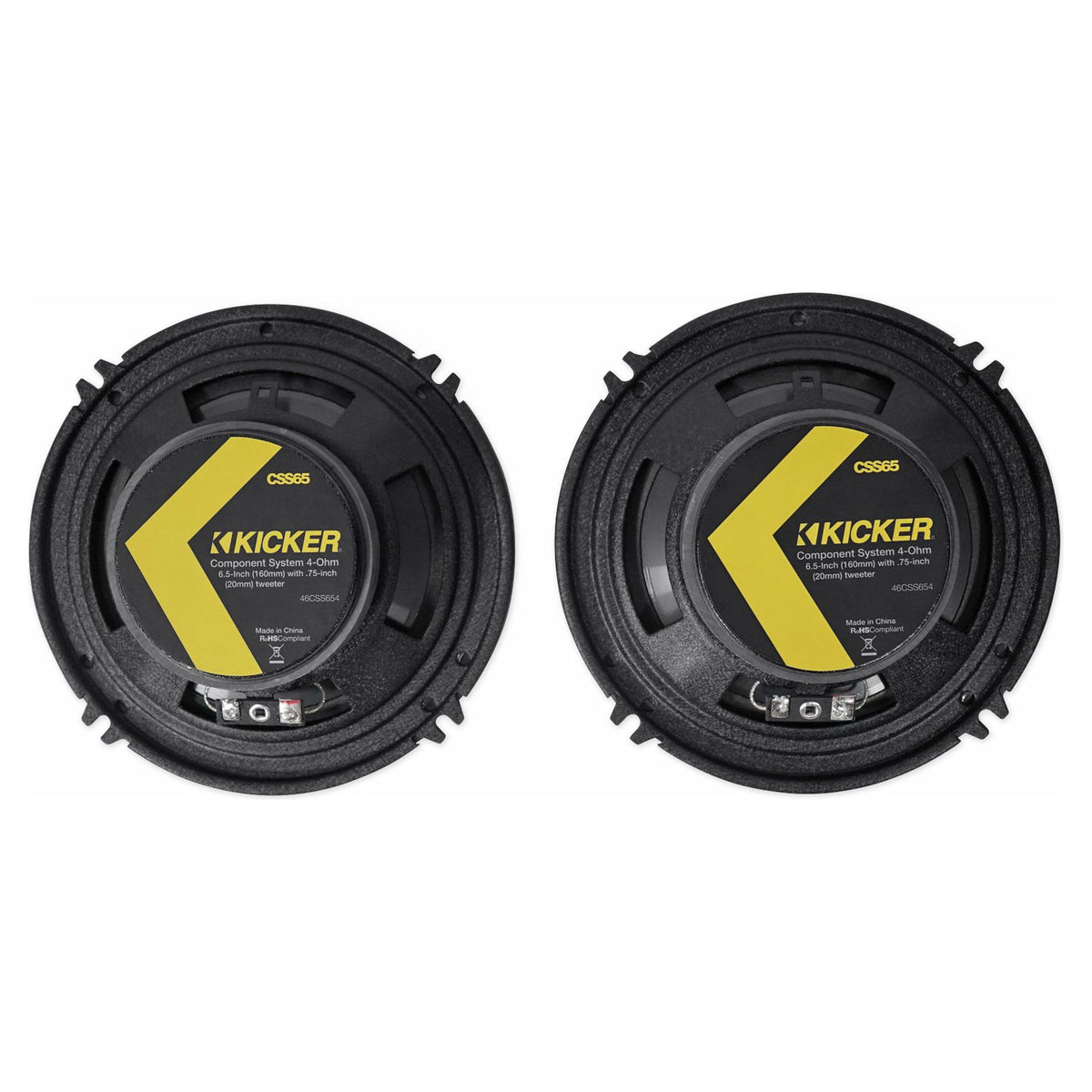 6.5" Component Speaker Set Plus 6.5" Coaxial Speaker Pair