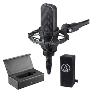 Audio Technica AT4033A Studio Microphone+Shockmount+Pop Filter+KRK Headphones