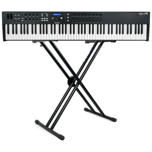 Arturia KeyLab Essential 88-Key USB MIDI Keyboard Controller in Black + Stand