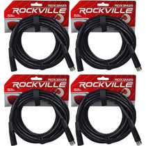 4 Chauvet DMX3P25FT 25 Foot DMX Lighting 3 Pin XLR Female to Male DMX Cables