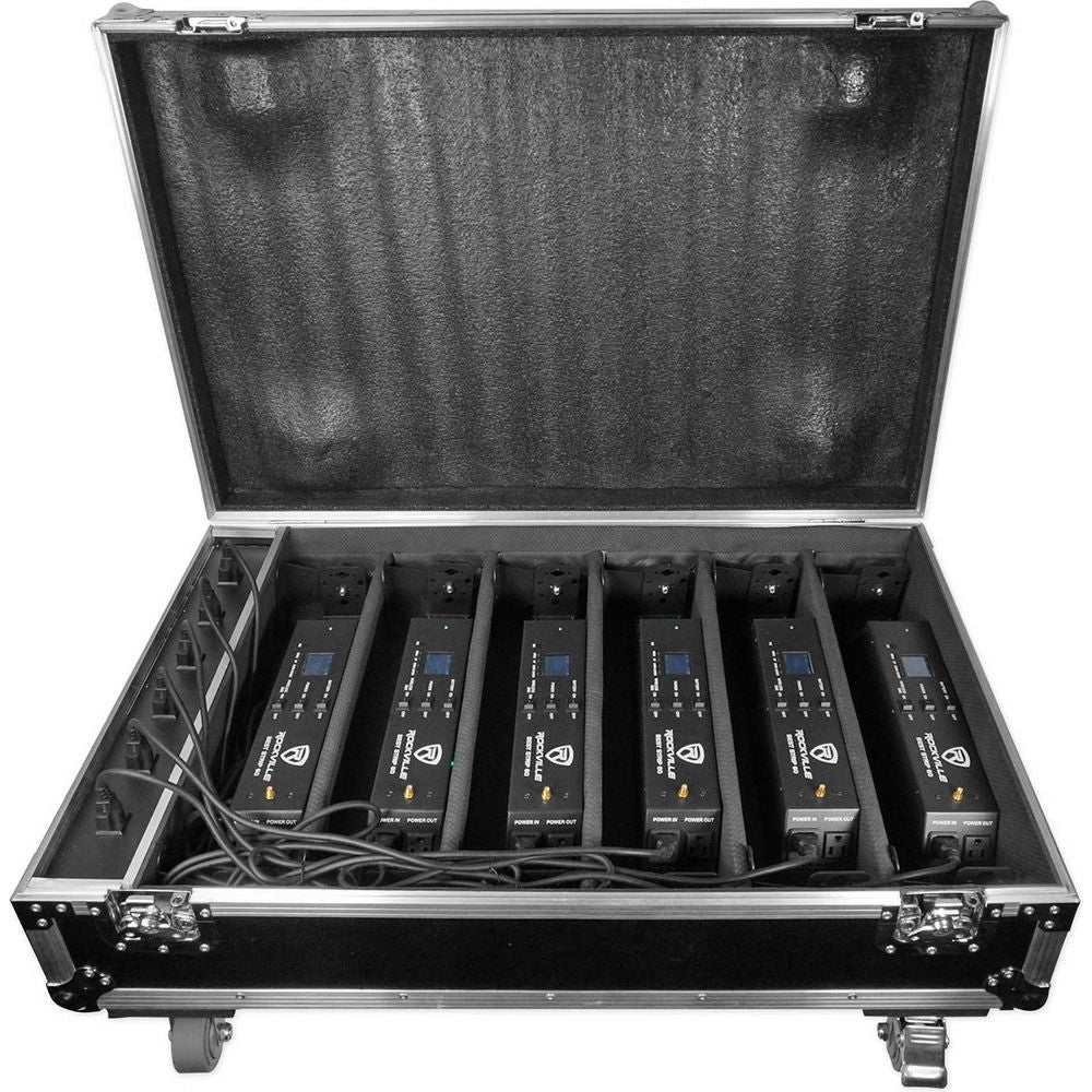 6 Rockville BEST PAR+BEST STRIP+ROCKWEDGE Wireless DMX Battery Lights+Controller