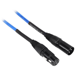 8 Rockville RCXFM3P-BL Blue 3' Female to Male REAN XLR Mic Cable 100% Copper