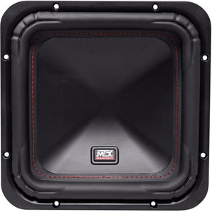 MTX S6510-44 10" 500w RMS Car Audio Square Subwoofer+Vented Sub Box Enclosure