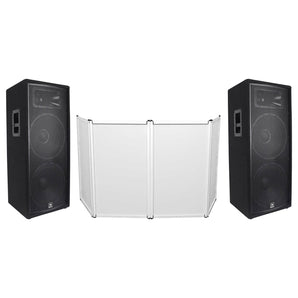 (2) JBL JRX225 Dual 15" Professional 4000w Passive DJ/PA Speakers+Facade JRX 225