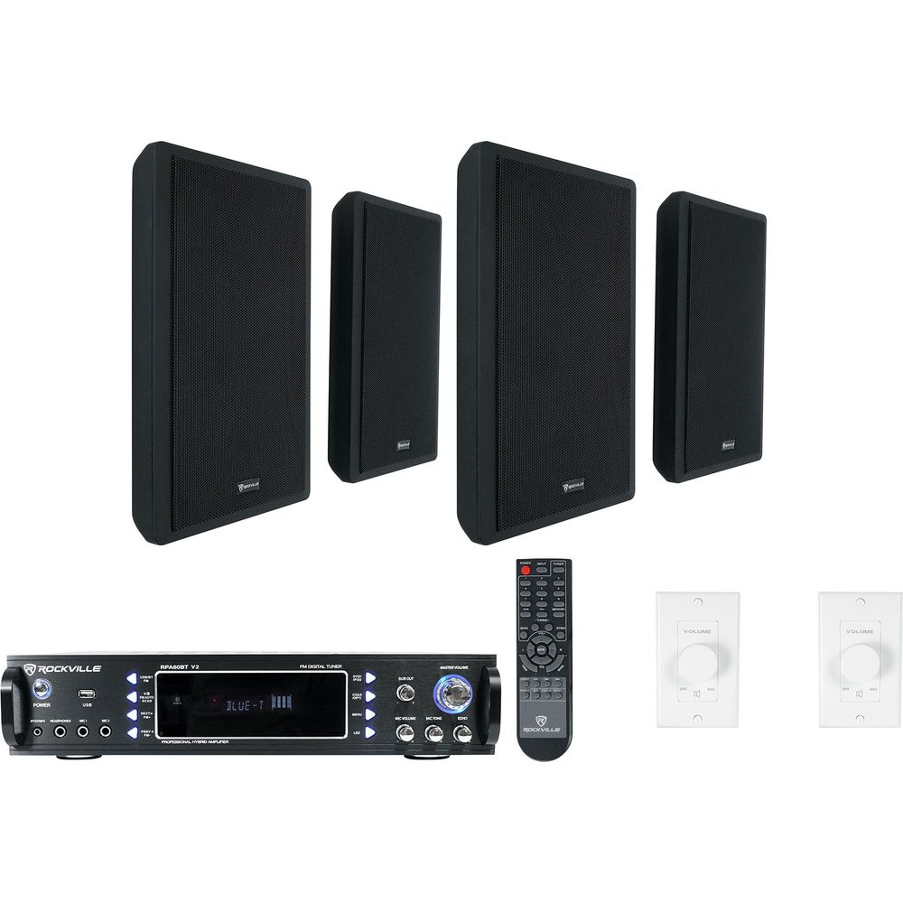 RPA60BT + RockSlim Black 2-Pair + VOL850 2-Pack