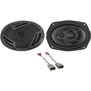 6x9" Rockville Factory Deck Or Panel Speaker Replacement For 1999-00 Honda Civic