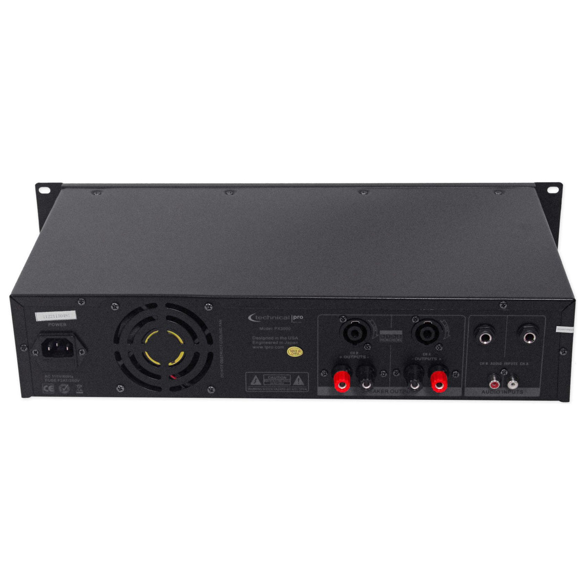 PX3000 2U 2-Channel 3000W Power DJ Amplifier