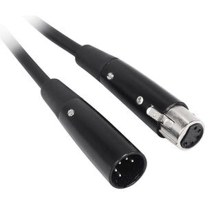 Rockville RDX5M50 50' 5-Pin Male-Female DMX Lighting Cable 100% OFC Copper