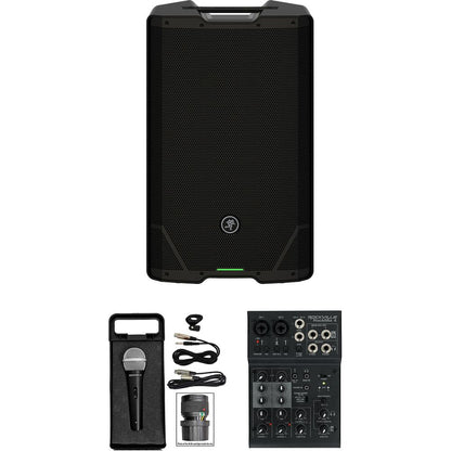 SRT215 15" Powered DJ PA Speaker With Bluetooth, 4-Ch. Mixer & Microphone