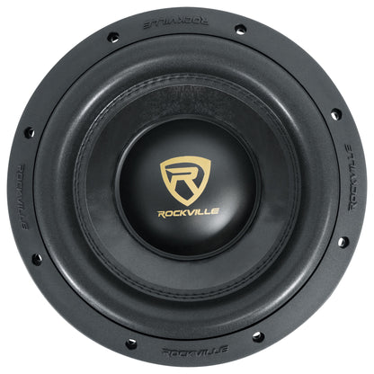 Rockville W10K9D2 10" 3200 Watt Car Audio Subwoofer + Sealed Sub Box Enclosure