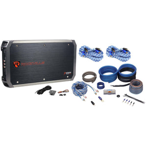 Rockville RXH-F5 3200 Watt/800 Watt CEA RMS 5 Channel Car Stereo Amplifier+Amp Kit