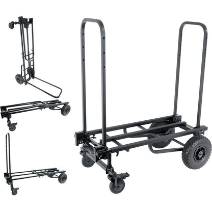 Rock Cart Pro DJ Equipment Transport Roller Car+Mic/Speaker Stand Bag