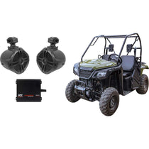6.5" Rollbar Roll Cage Tower Speakers+MTX 2-Channel Amplifier For Honda Pioneer