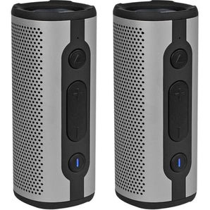 (2) Rockville ROCK LAUNCHER SL Portable Waterproof Bluetooth Speakers w/ TWS