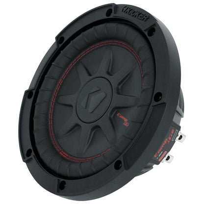 KICKER 48CWRT84 CompRT 600w Shallow Slim 8" Subwoofer DVC 4-ohm Car Sub COMPRT8
