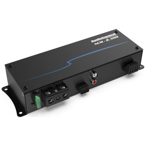 AudioControl ACM-2.300 Micro 300w 2 Channel Car Amplifier+Amp Kit Audio Control