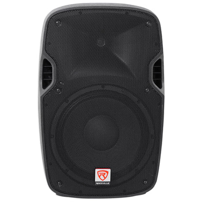 SPGN128 12" Passive Speakers 2-Pack + PARTY STAND LED Stands Bundle