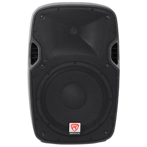 Man Cave Audio System w/(4) 12” 12000w Speakers+Stands+2-Ch. Bluetooth Amplifier
