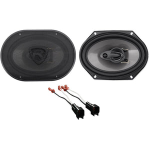 Rockville 6x8" Front Speaker Replacement Kit For 99-2004 Ford F-250/350/450/550