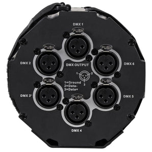 American DJ D6-Branch 6-Way DMX Splitter w/ 3-Pin DMX In/Out + Truss Mount