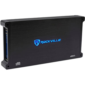 Rockville dB15 6000 Watt Peak/1500w RMS Mono 2 Ohm Amplifier+Amp Kit