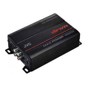 JVC KS-DR1004D 4-Channel Amplifier+(4) 6.5" Slim Black Speakers For RZR/ATV/UTV