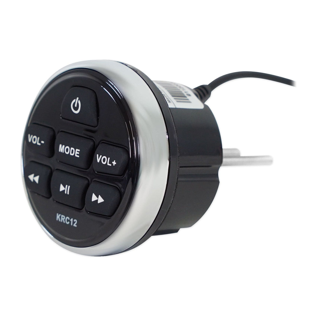 KMC5 Marine Bluetooth Receiver+Remote+(2) 6.5" Black LED Tower Speakers