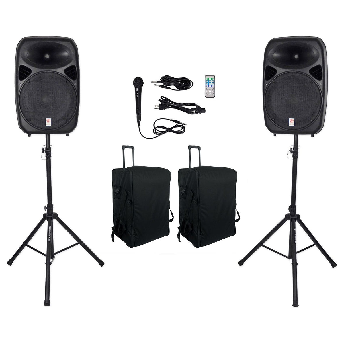 RPG152K Dual 15" System + SB15 v2 Rolling Bags Bundle