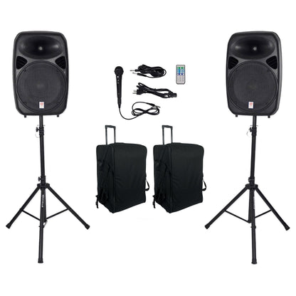 RPG152K Dual 15" System + SB15 v2 Rolling Bags Bundle