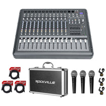 RPM1470 Mixer + 3-Pack Mics Bundle