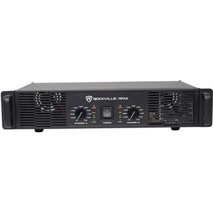 (2) SPG88 8" 800W 8 Ohm PA Speakers ABS Cabinet+RPA5 1000W Amplifier