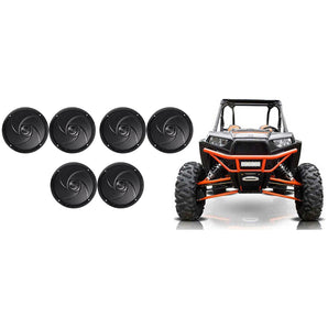 6 Rockville RSM65B 6.5" 960w Waterproof Shallow Slim Speakers 4 RZR/ATV/UTV/Cart