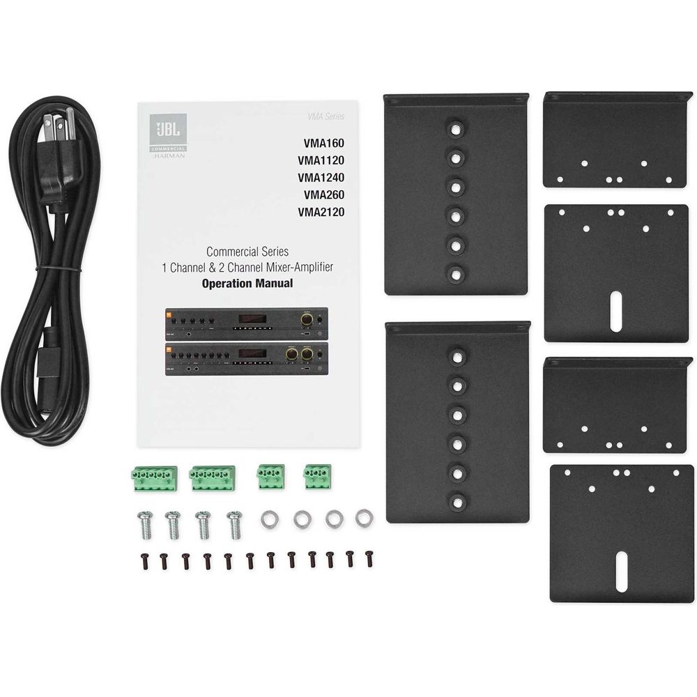 VMA2120 2-Channel Amplifier + (10) RockSlim 70B Black Wall Speakers