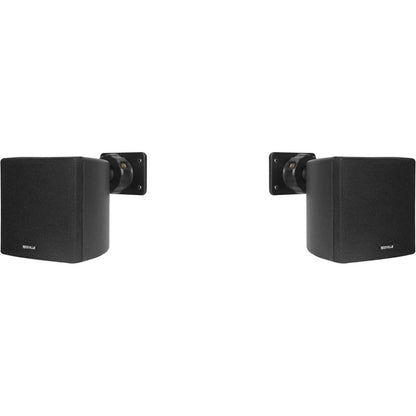 RCS80-1 60W Amp 4-Pack + Cube 3.5" Black Speakers Bundle