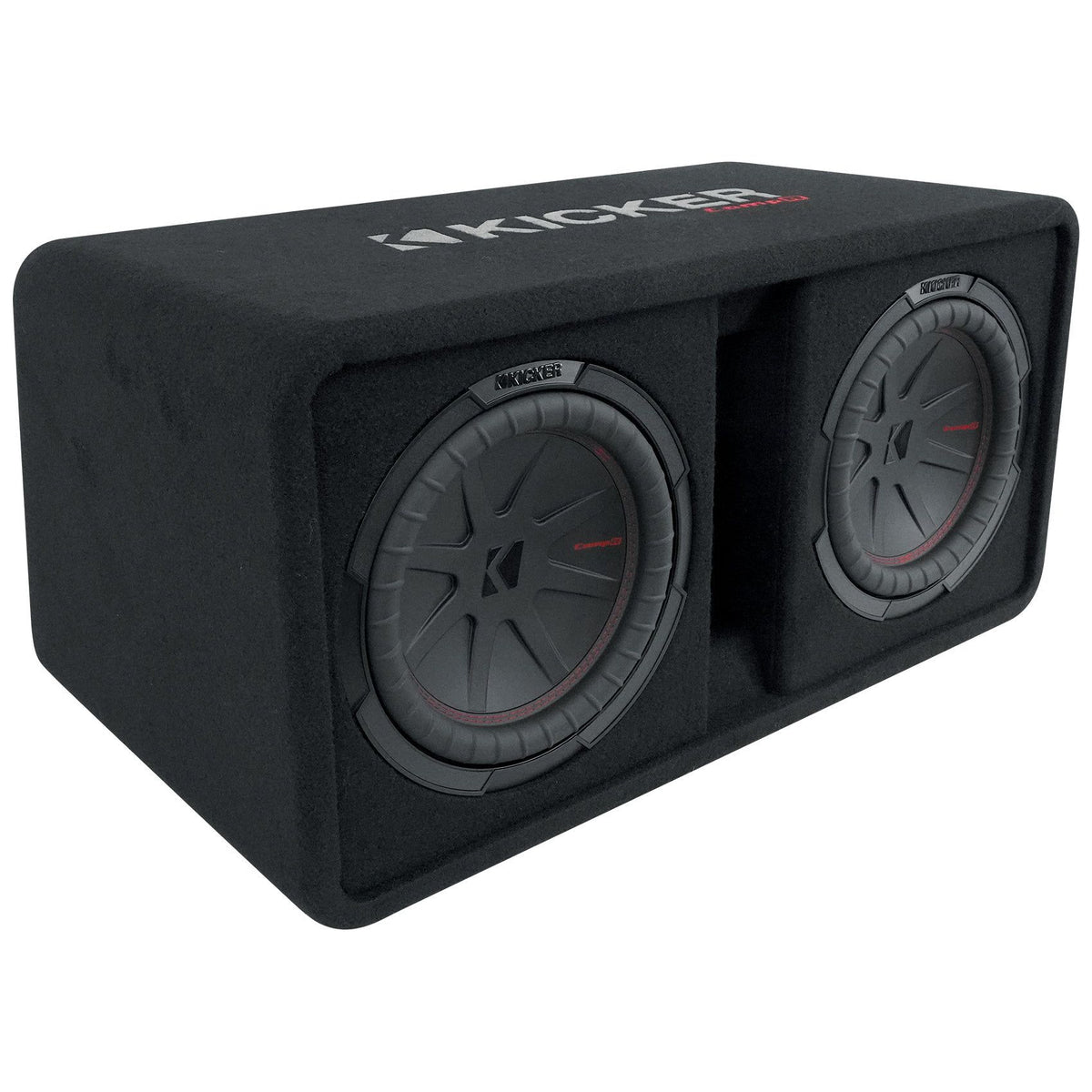 KICKER 48DCWR102 CompR 10" 1600w Dual Subwoofers+Vented Sub Enclosure COMPR10